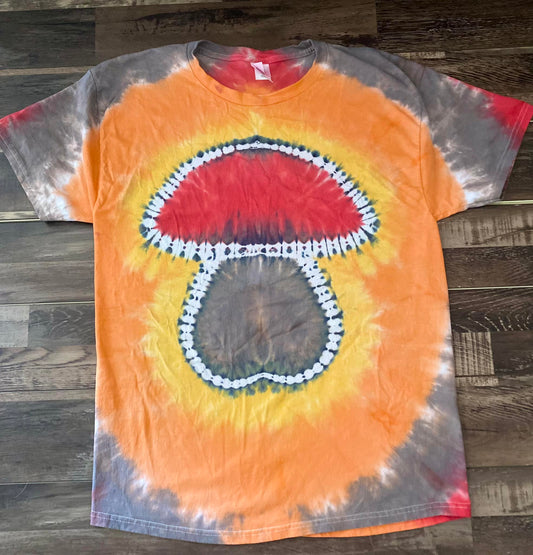 Fall Mushroom Tie dye tee