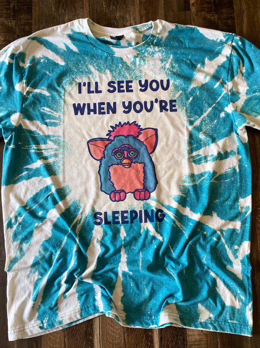 He sees you when you're sleeping bleach tee