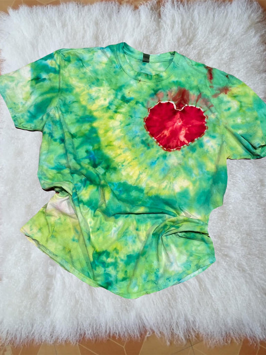Grinch Heart tee