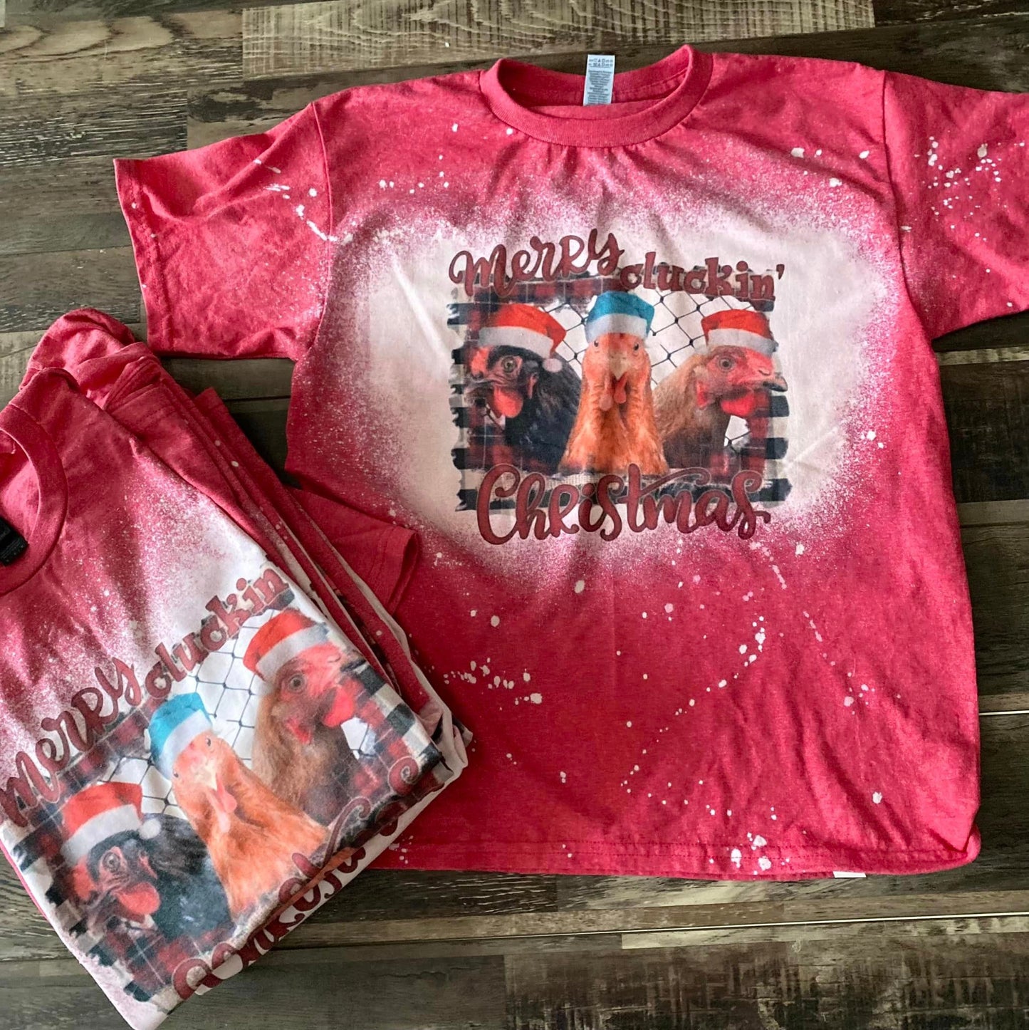 Merry Cluckin' Christmas tee