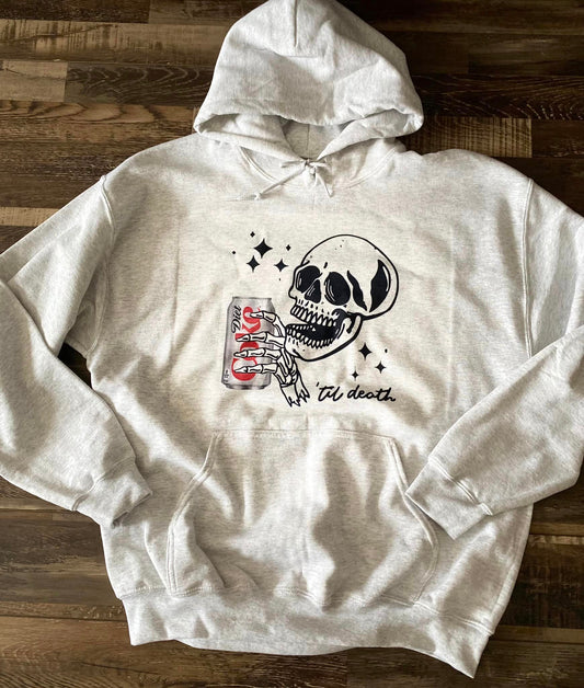 Til' death soda hoodie