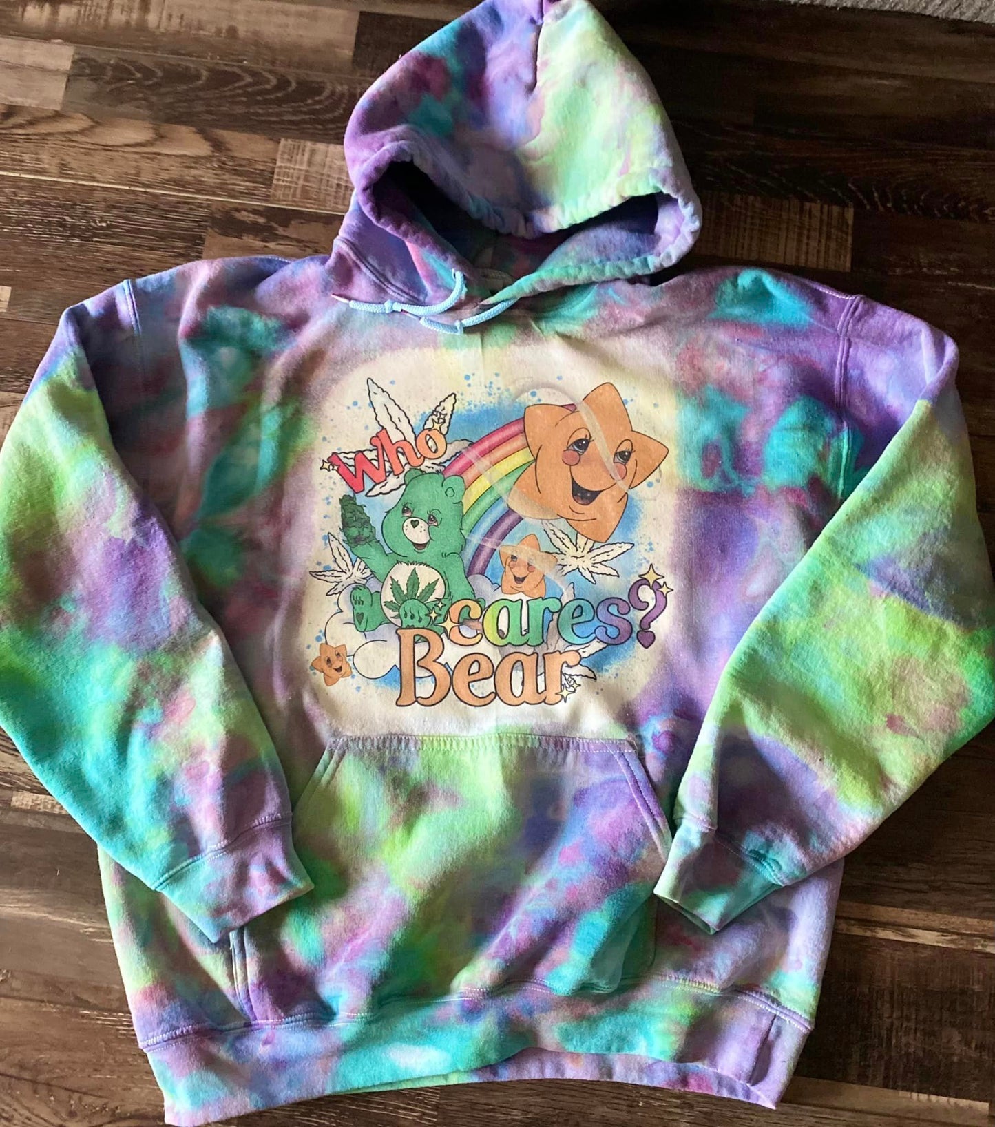 Who cares Bear hoodie