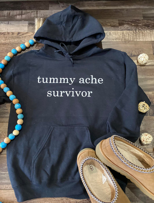 Tummy ache survivor hoodie