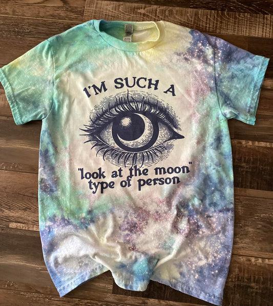 I'm such a look at the moon person