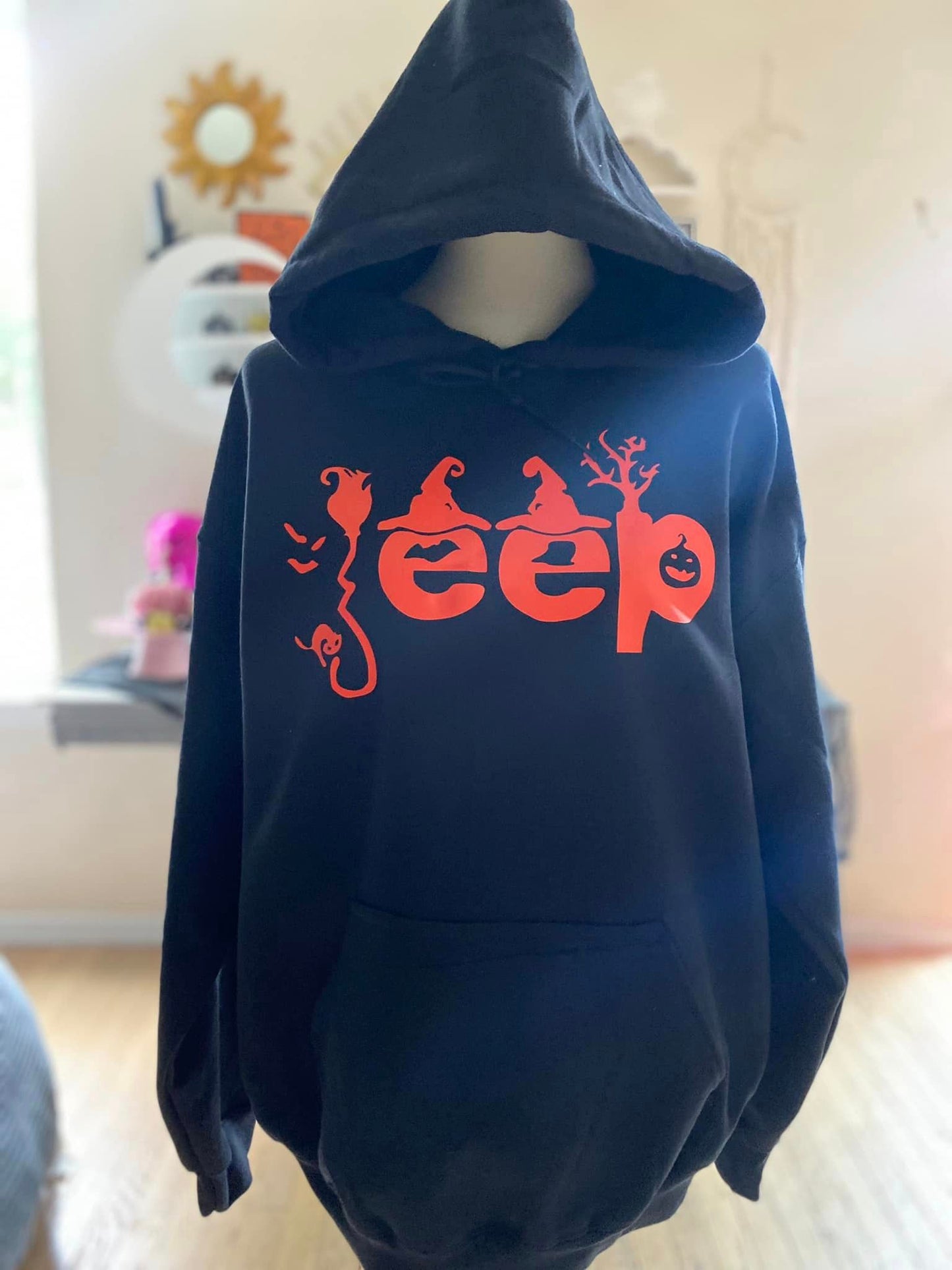 Halloween black Jeep hoodie