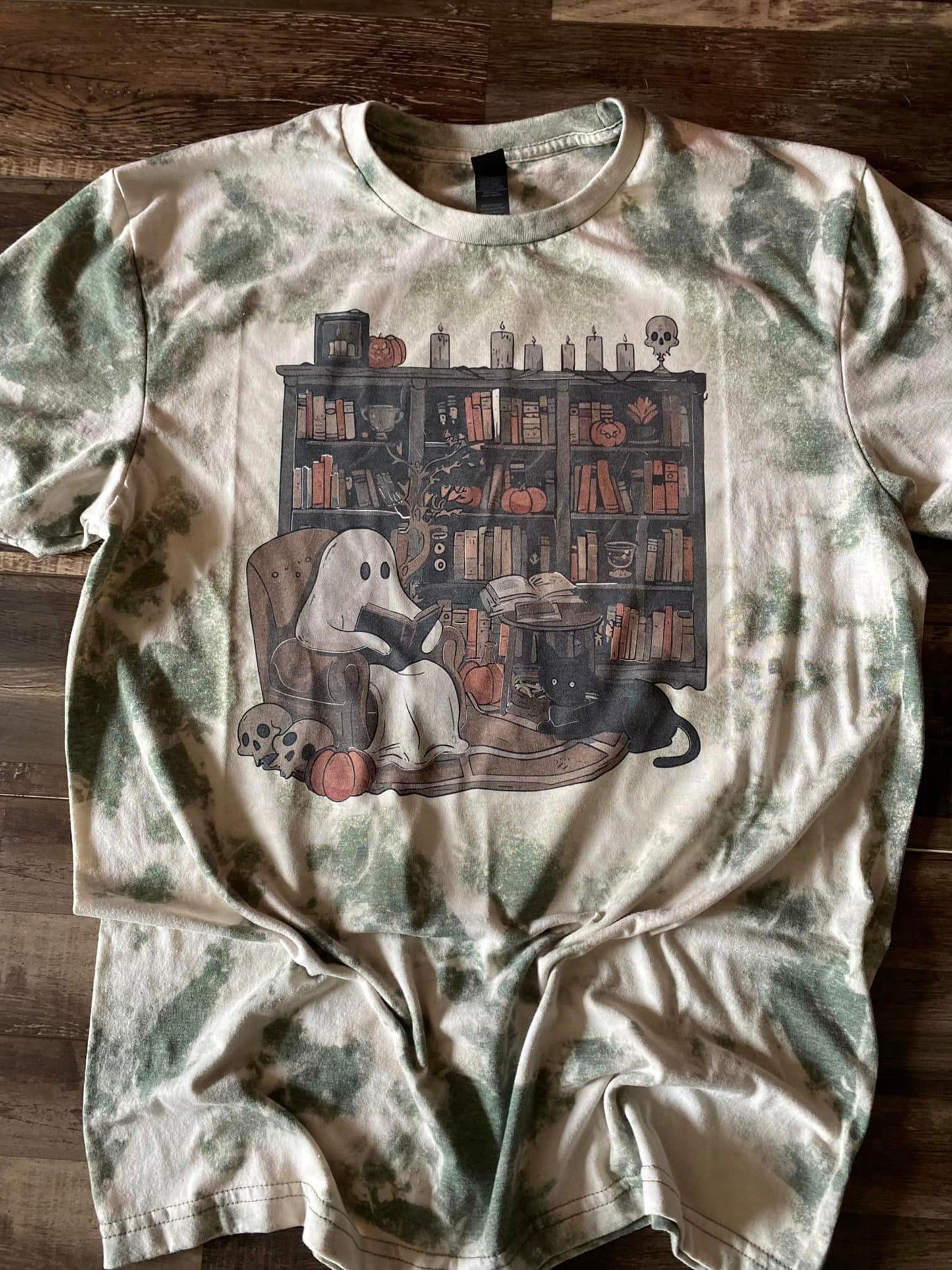 Cozy reading ghost tee
