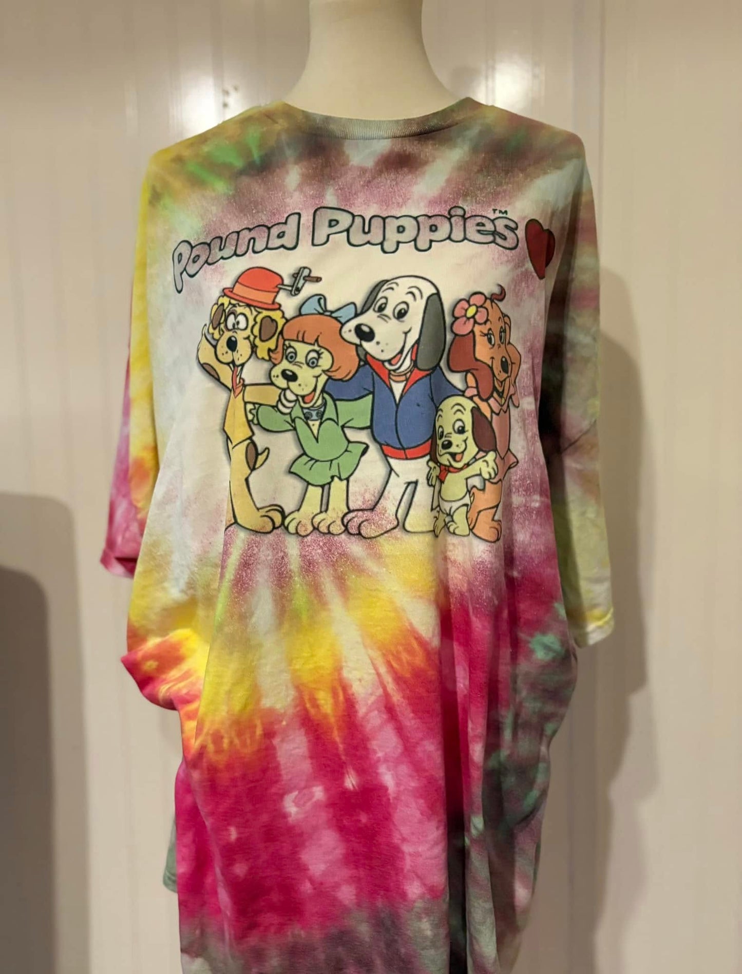 Pound Puppies tie dye tee