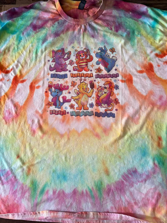 Wuzzles tie dye tee