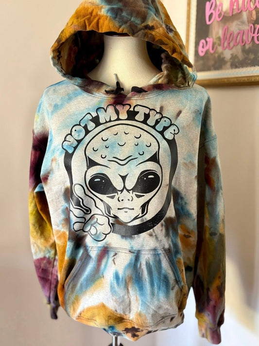 Not my type Alien hoodie