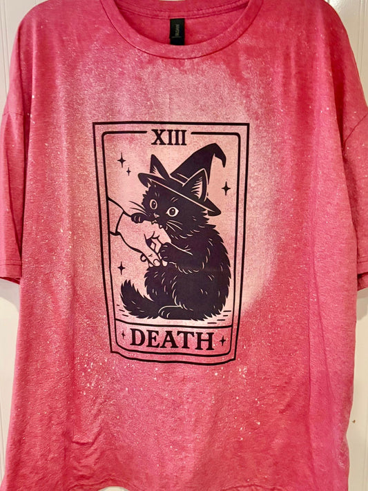 Death cat tarot card