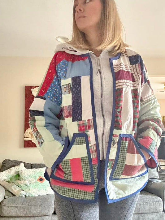 Lg quilted Holiday jacket