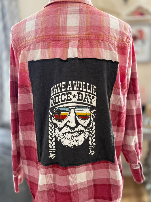 Willie Nelson flannel xl