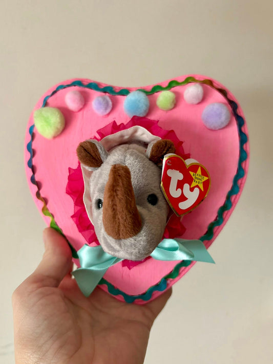 Rhino Beanie baby taxidermy