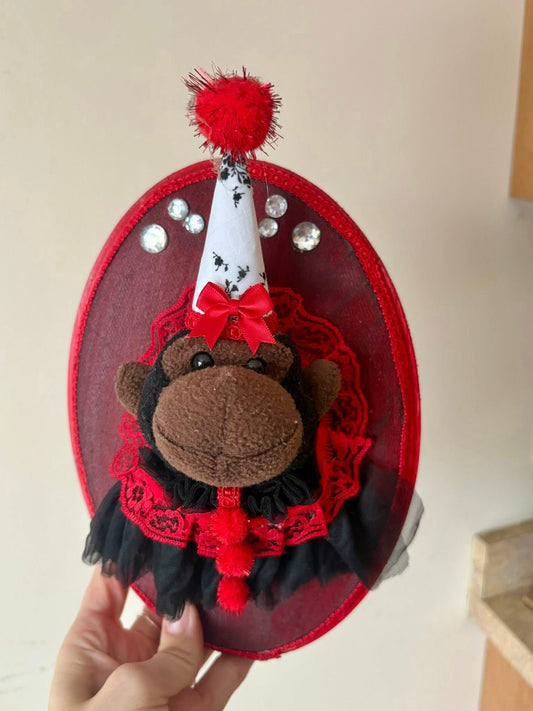 Monkey beanie baby taxidermy