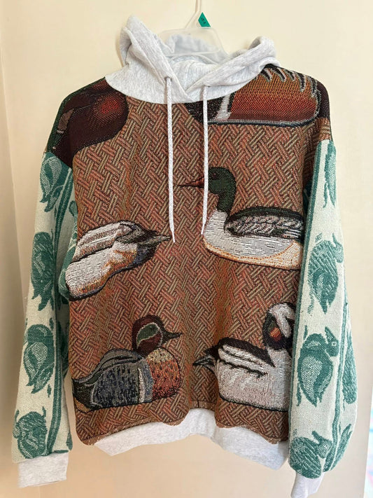 Duck Upcycled Hoodie LG