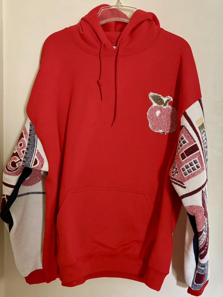 Teachers upcycled hoodie xl