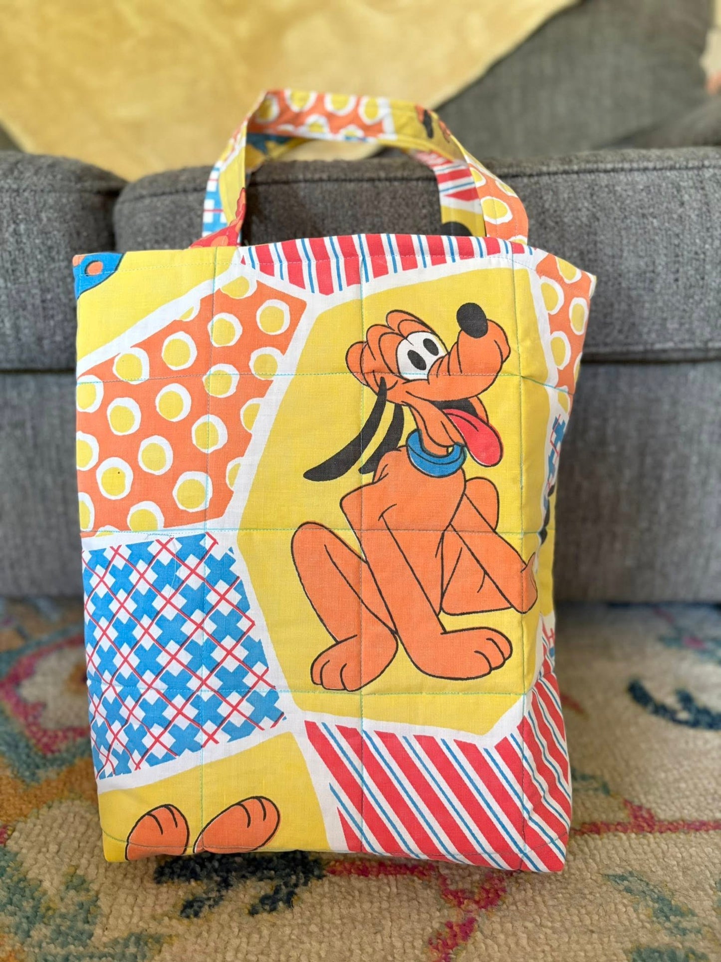 Mystery Quilted tote bag