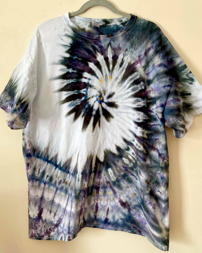 Simple Spiral Tie dye