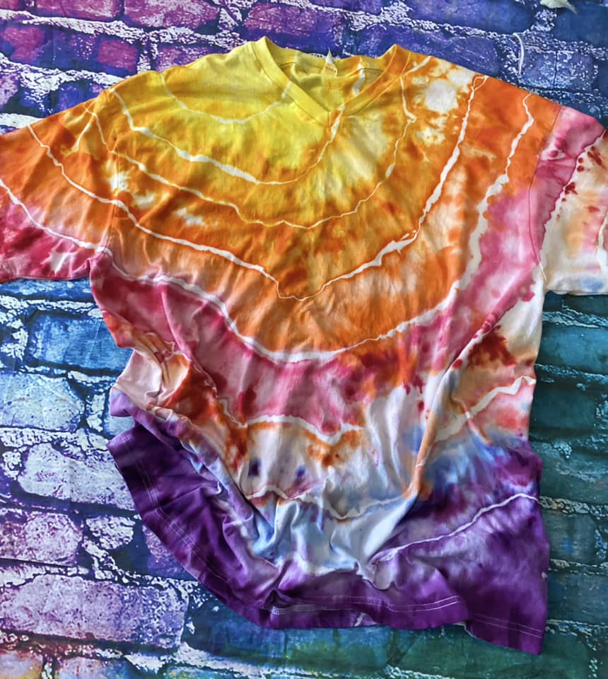 Sunset Geode tee