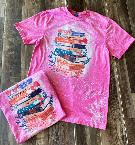 Pink Taylor Book Tee