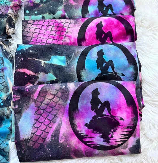 Little Mermaid Reverse dye Tee