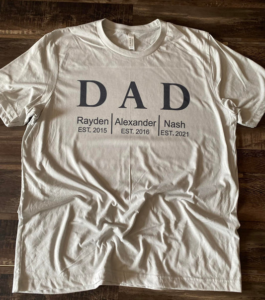 Personalized DAD tee