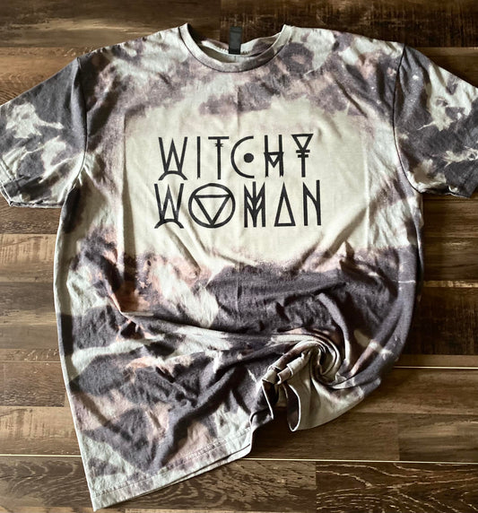 Witchy woman bleach tee