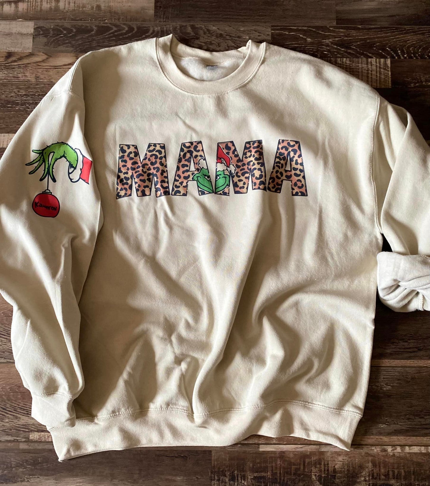 Personalized Mama grinch sweatshirt