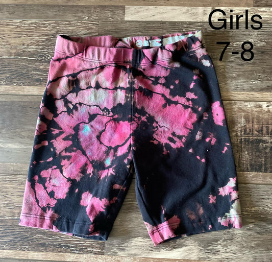 Girls 7/8 reverse dye shorts