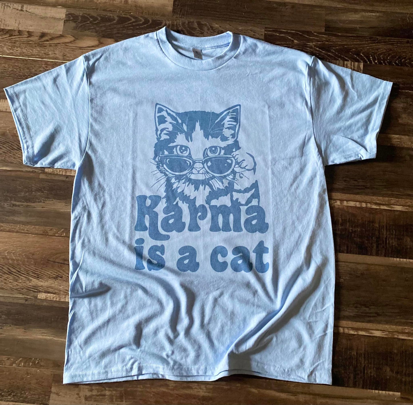 Karma is a cat tee