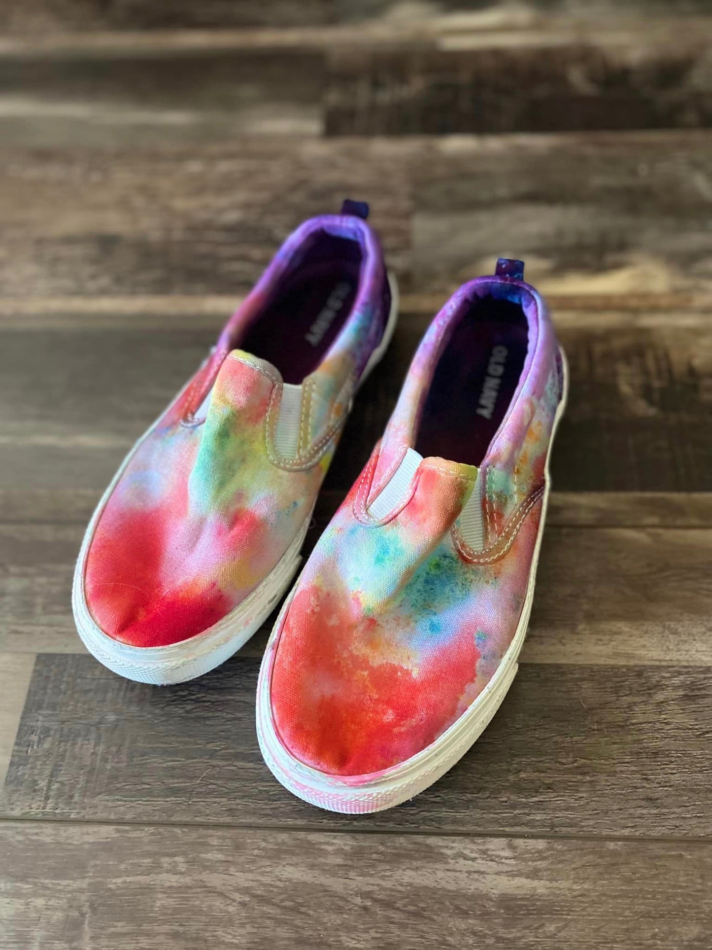 Size 3 ice dyed shoes