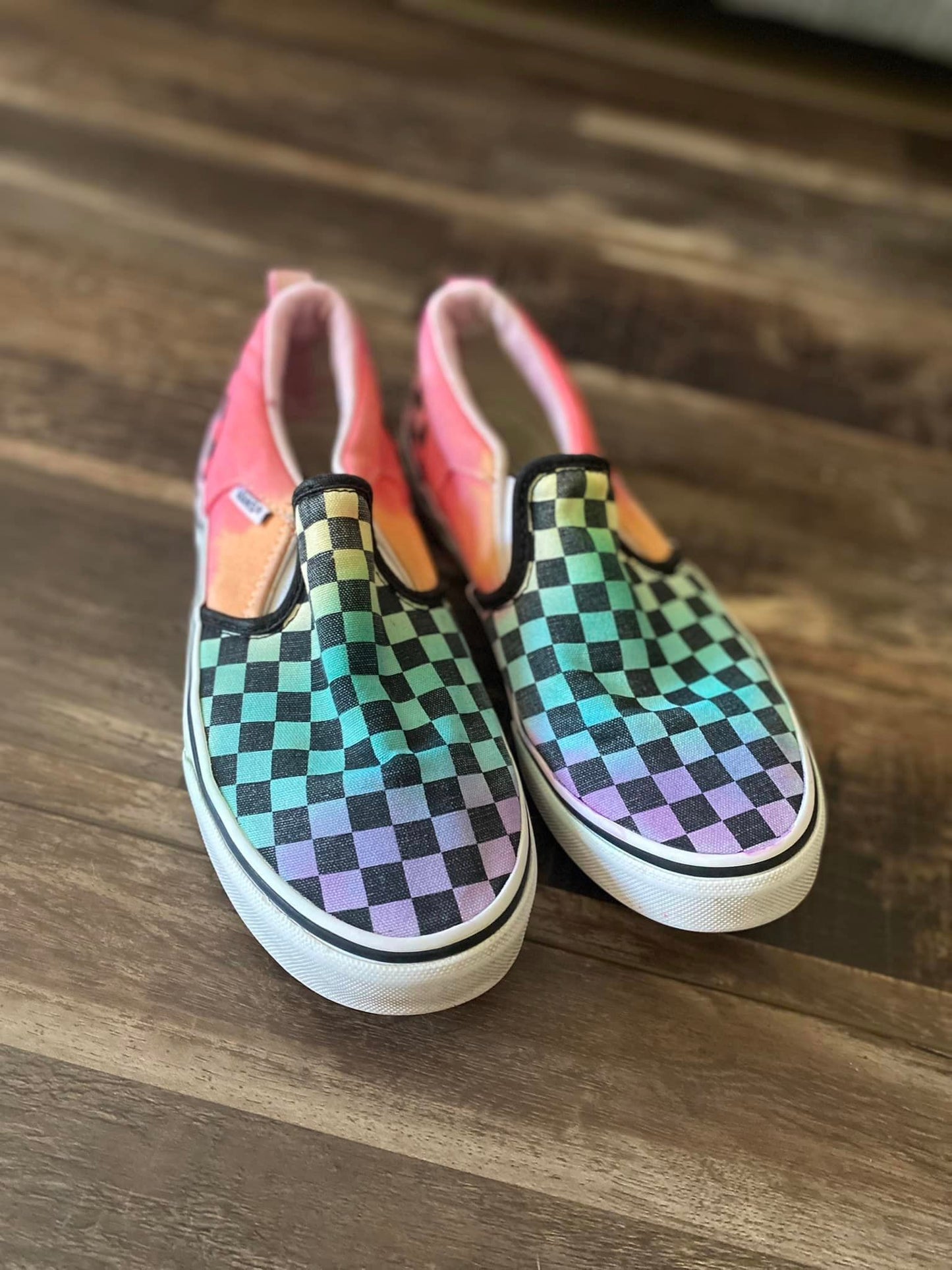 Rainbow Vans Youth size 4