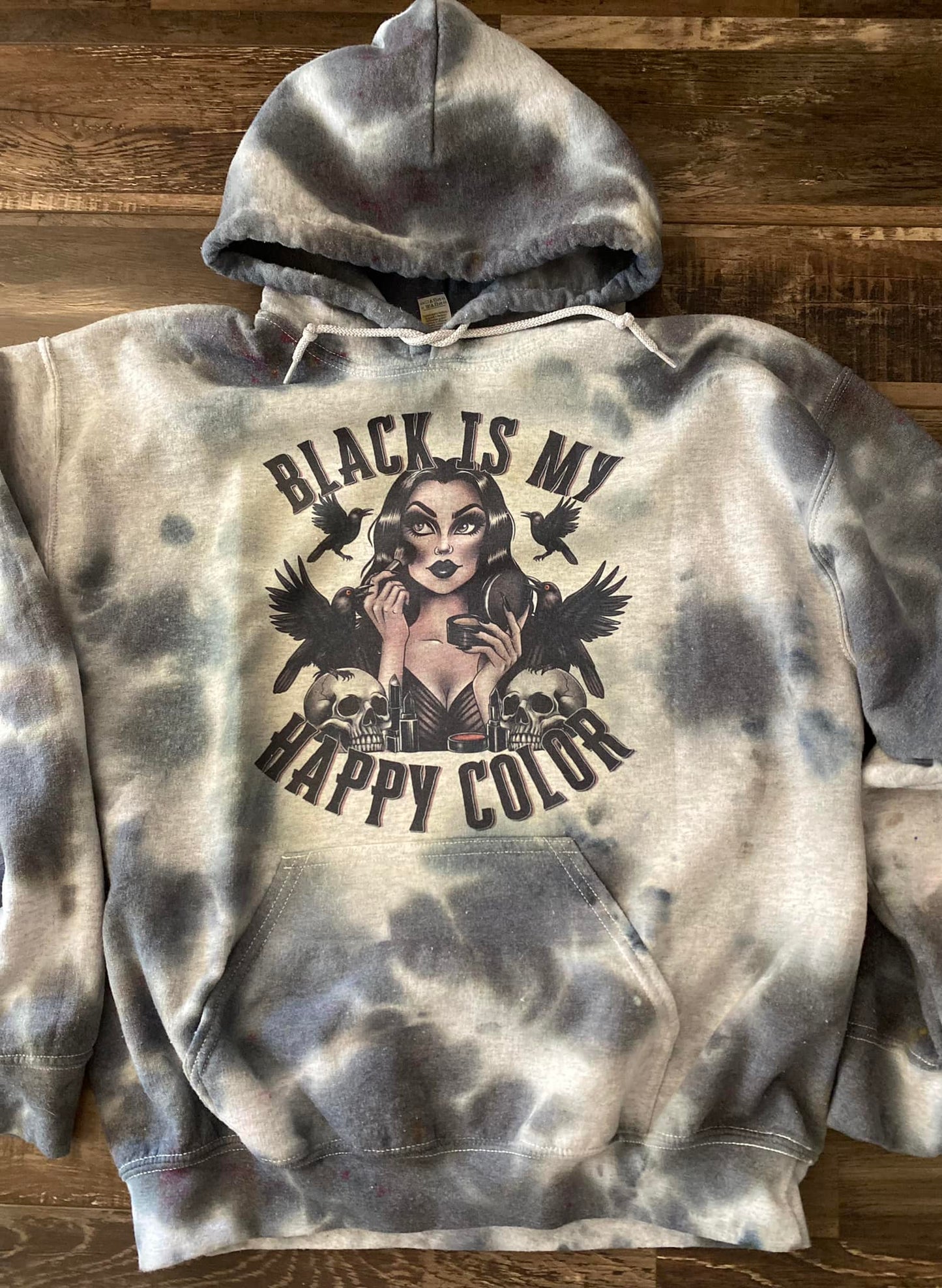 Black is my happy color hoodie