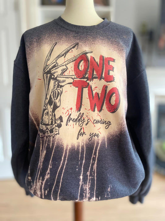 One, two Freddy sweatshirt