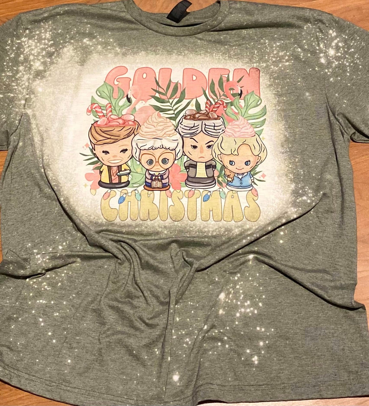 Golden Christmas tee