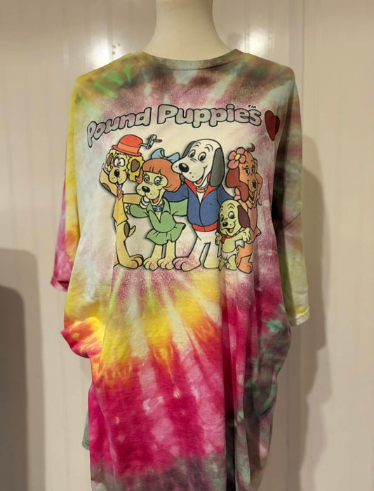 Pound Puppies tie dye tee