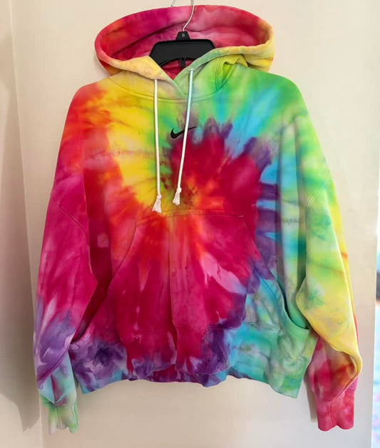 Oversize rainbow Nike hoodie