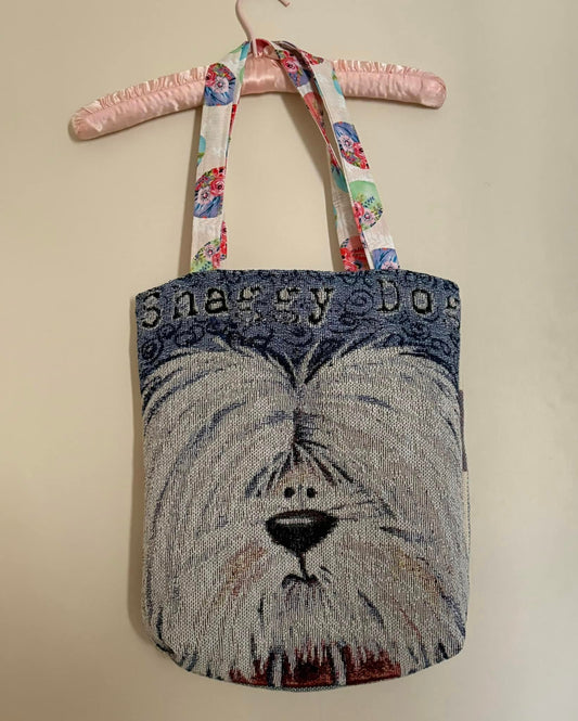 Shaggy dog tote bag