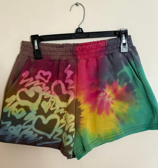 Medium grafitti dyed shorts