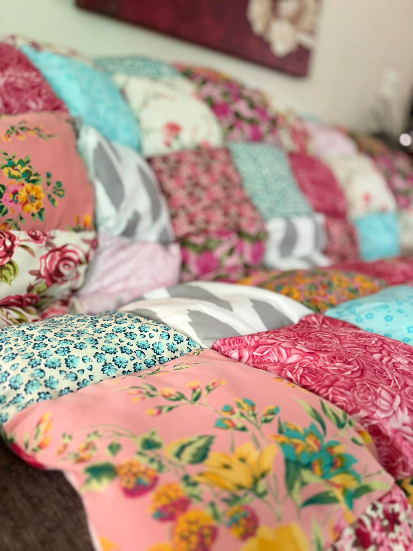Custom Puff Quilt