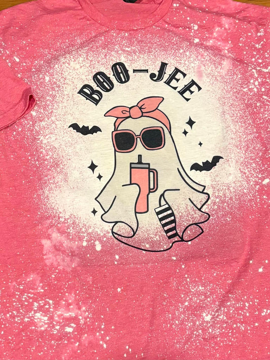 Boojee ghost tee pink
