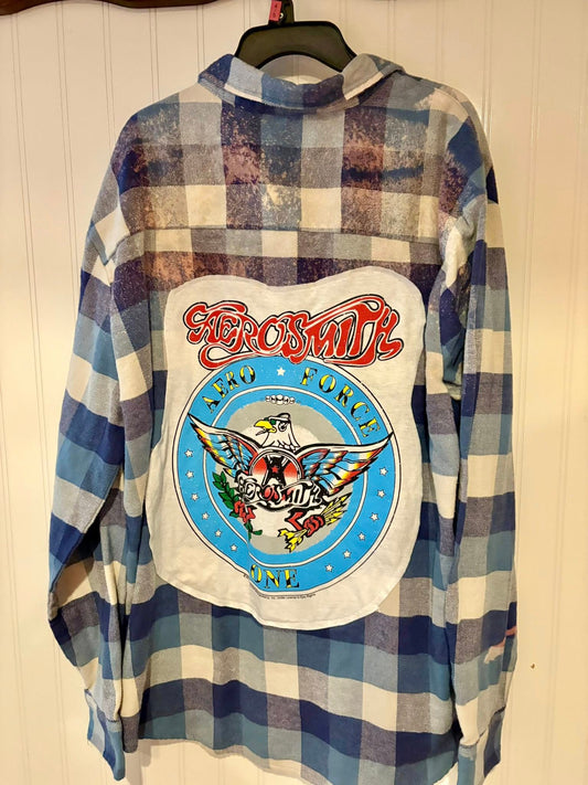 Aerosmith size lg flannel