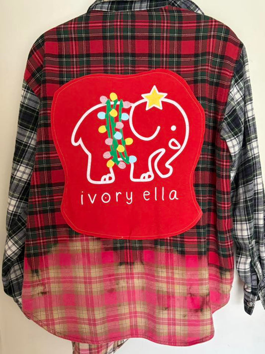 Medium Ivory Ella flannel