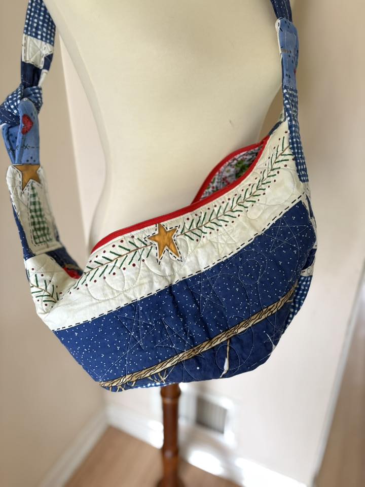 Christmas snowman sling purse
