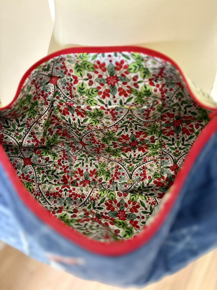 Christmas snowman sling purse