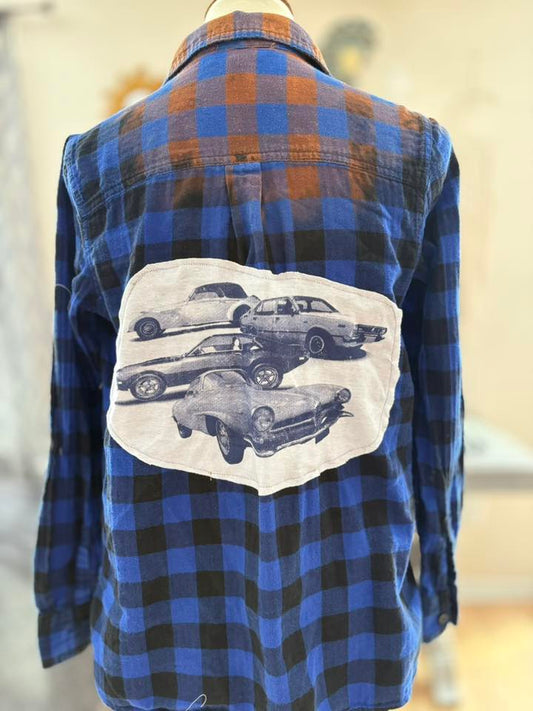 Sports car flannel sm