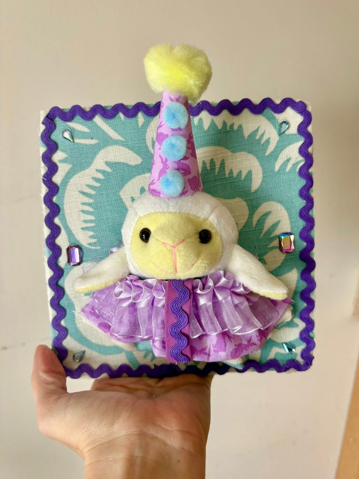 Lamb Beanie baby taxidermy