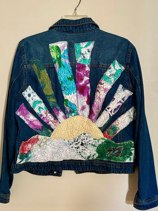 Rising sun denim jacket lg
