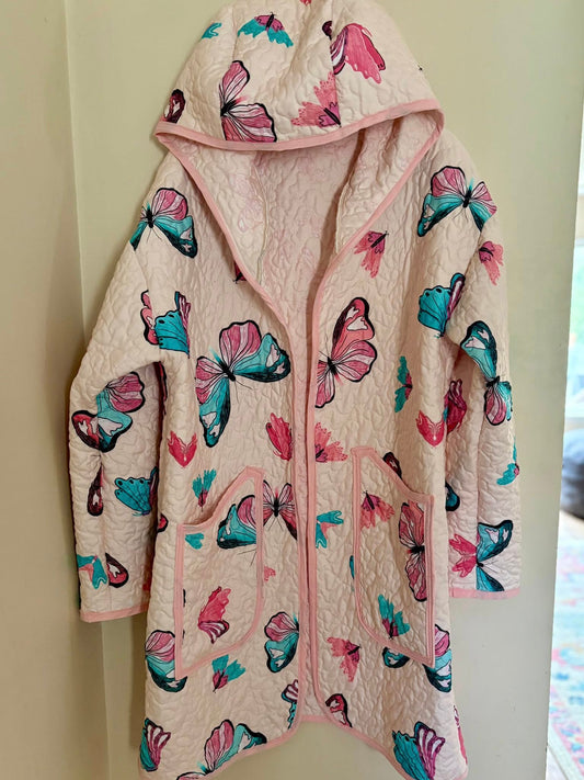 Butterfly quilt upcycled jacket lg