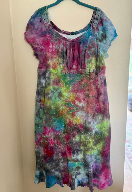 1x galaxy dyed dress